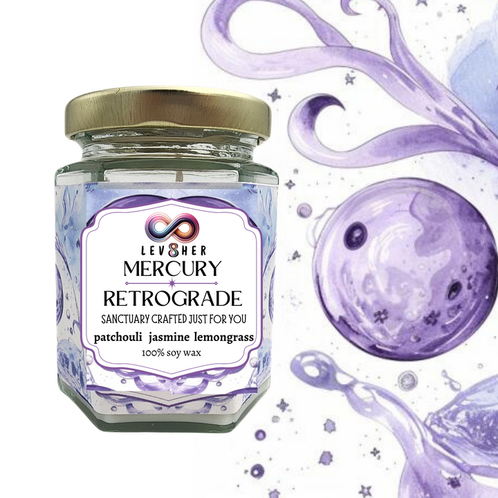 Mercury Retrograde Candle- LEV8HER Collection