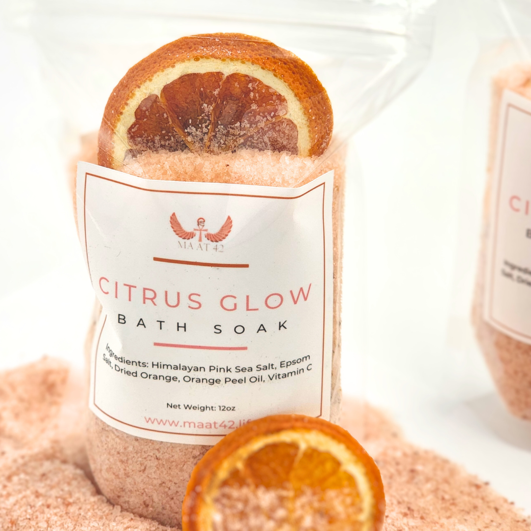 Citrus Glow bath salts orange