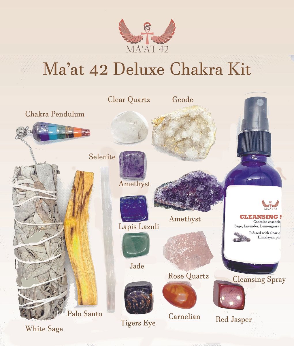 Ma'at Stone Chakra Kit Healing Crystals